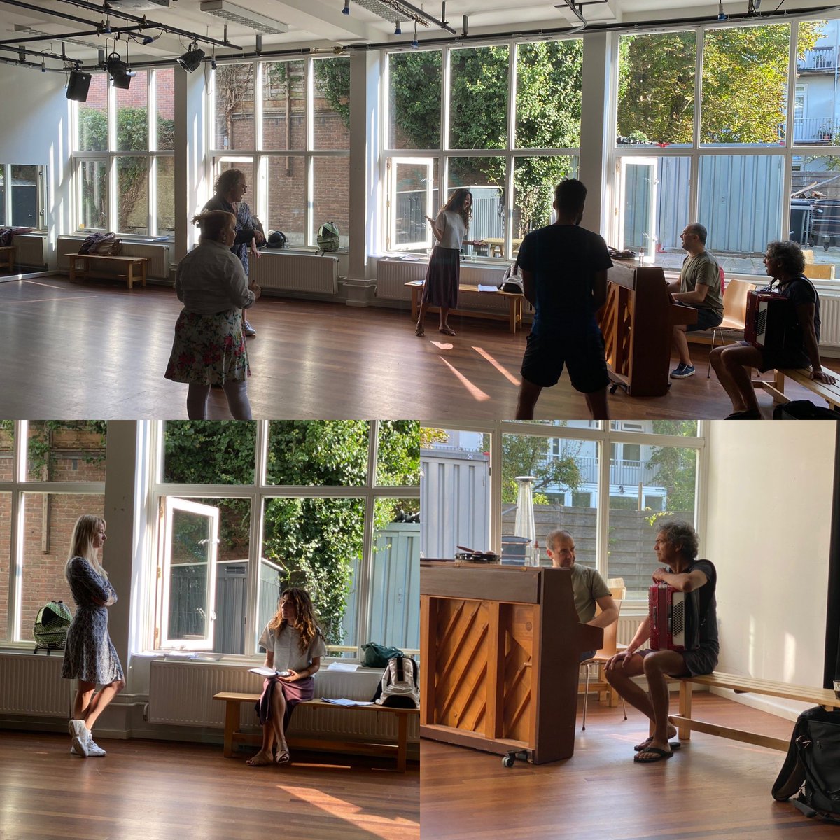 #chickenhaalhaal op deze zonnige dag repeteren voor de nieuwe #buurtsoap  <a href="/TheaterRAST/">Theater RAST</a>