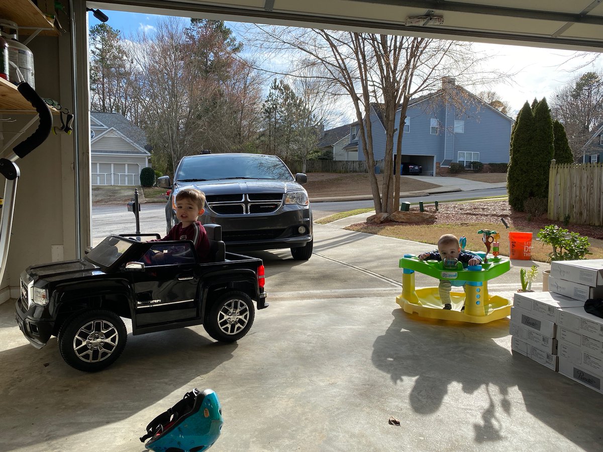 Baby  #2 came. Covid came. The world changed for us and for everyone.And we felt lucky every day that we had a garage and back yard to spend time in.