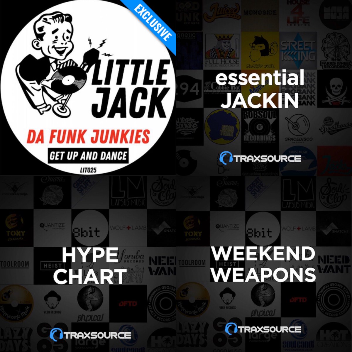 Massive thanks Traxsource for including our latest release in the Essential Jackin’ Chart, Hype Chart with banner feature too !
Grab your copy from link below if you’re partial to a bit of Funky Jackin’ house 🔊🎶🔊🎶

traxsource.com/track/7821278/…

#Dafunkjunkies #Littlejackrecords