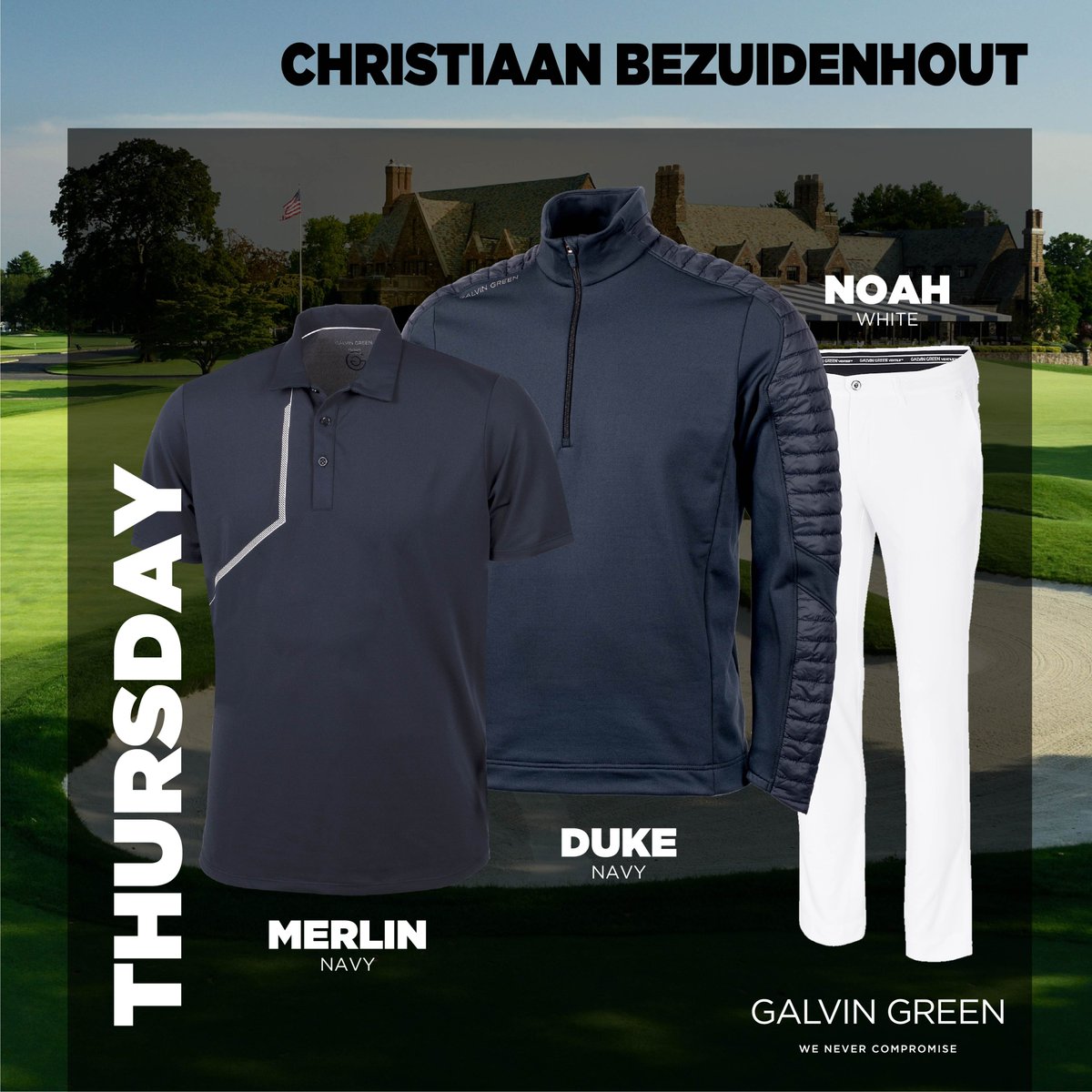 teepeggolf's tweet photo. Sneak peek of what Christiaan Bezuidenhout will be wearing tomorrow at the @usopengolf ⛳
Get the look with the @galvingreen Duke Insula ⬇️
https://t.co/zb21FR3AbC
#teepeg #trendy #Golf #PGA #PGATOUR #golfchat #golfer #golflife #lpgaprogram #golfchat #USOpen #galvingreen https://t.co/0lQeMXMHSN