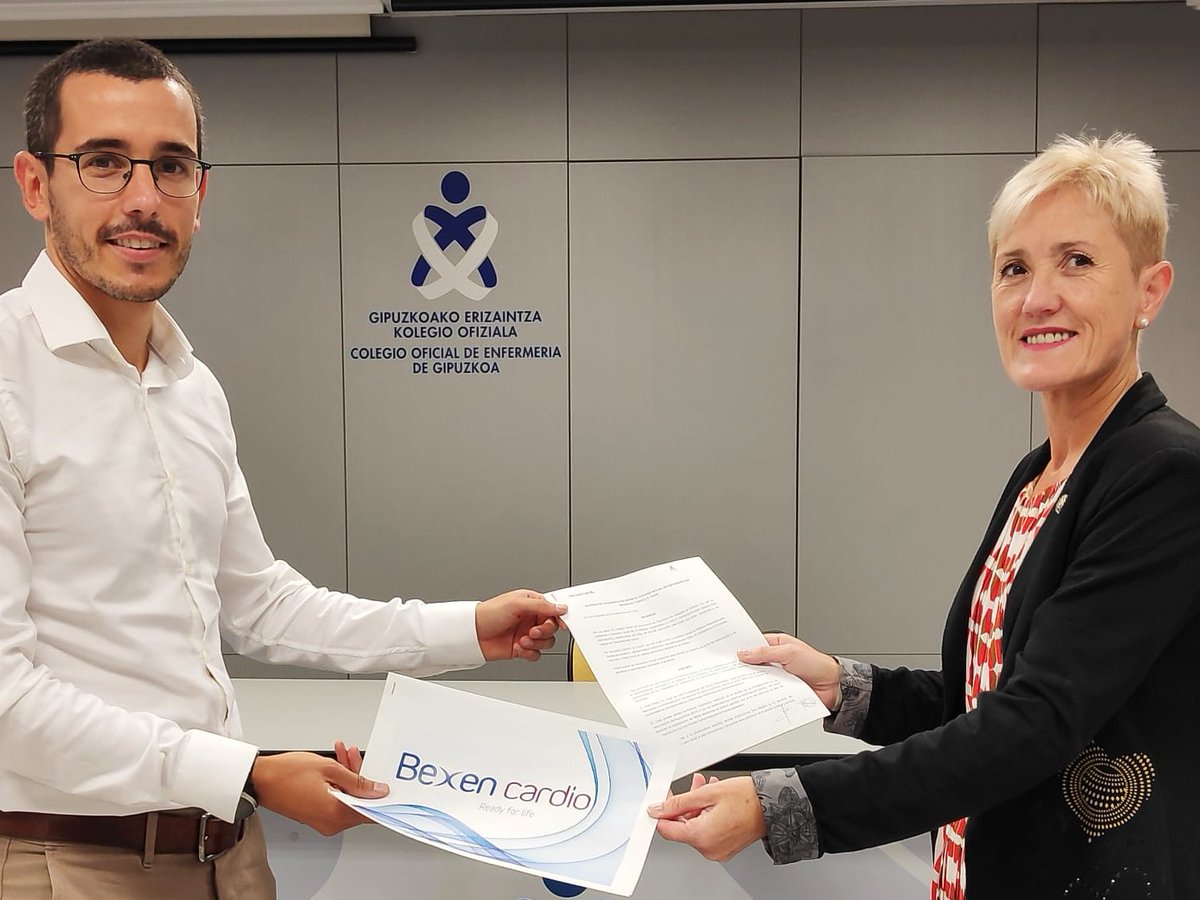 Desde BEXEN CARDIO seguimos tejiendo relaciones con los diferentes agentes entorno a la seguridad sanitaria y muestra de ello es el nuevo acuerdo de colaboración firmado con <a href="/COEGIenfermeria/">COEGI</a> , para impulsar la cardioprotección en Gipuzkoa.
#Readyforlife #Cardioproteccion #Salud