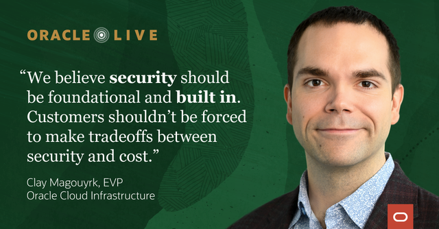 GibaultDimitris's tweet photo. Tune in to #OracleLive with @claymagouyrk to learn more about the new @Oracle #Cloud Guard and Maximum #Security Zones: https://t.co/RKs4jyodLM https://t.co/SQFihv0OUX
