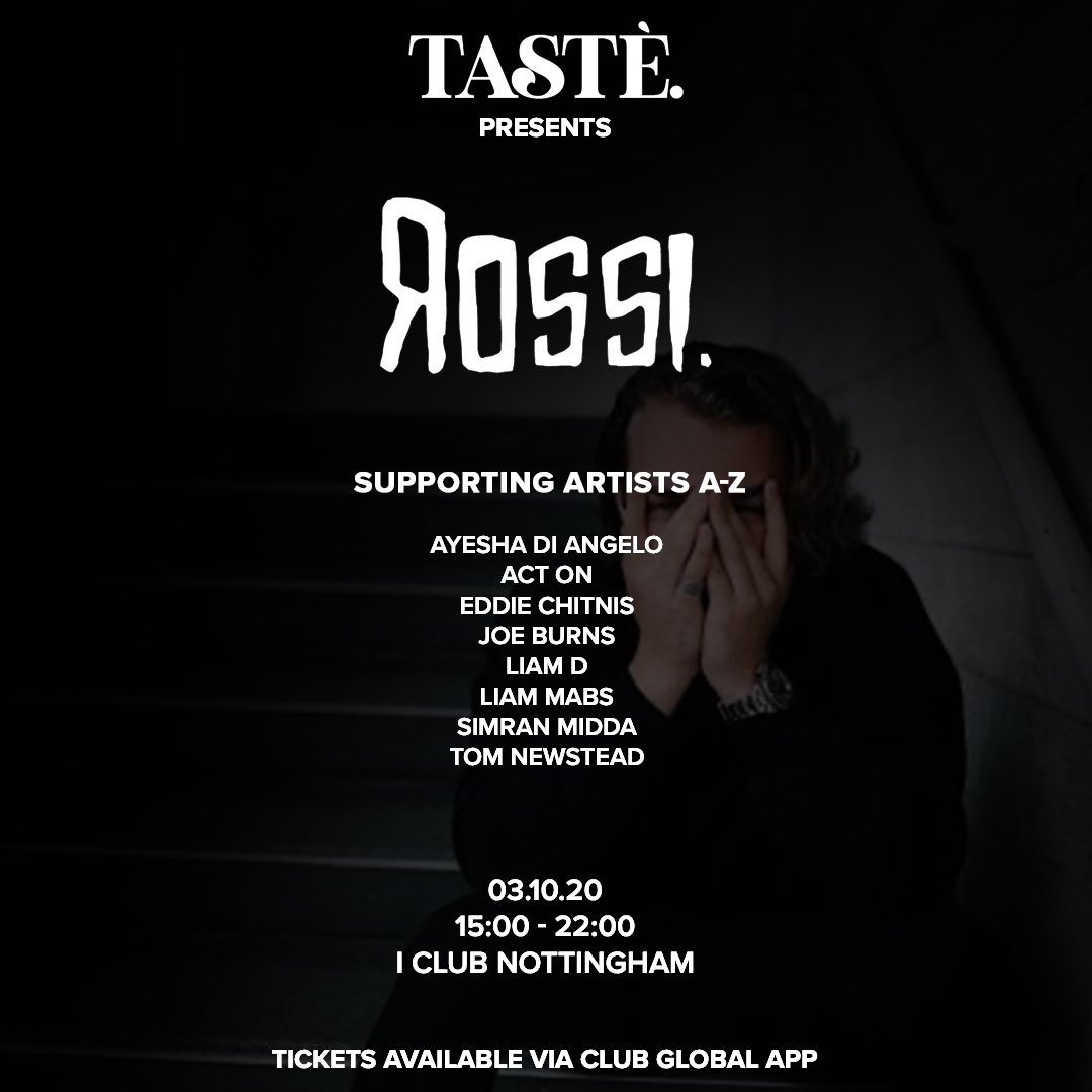 03.10.20 

50% tickets SOLD OUT in under 12 hours. Courtyard sessions Pt. 3 🚨

clubglobal.com/venues/taste/e…