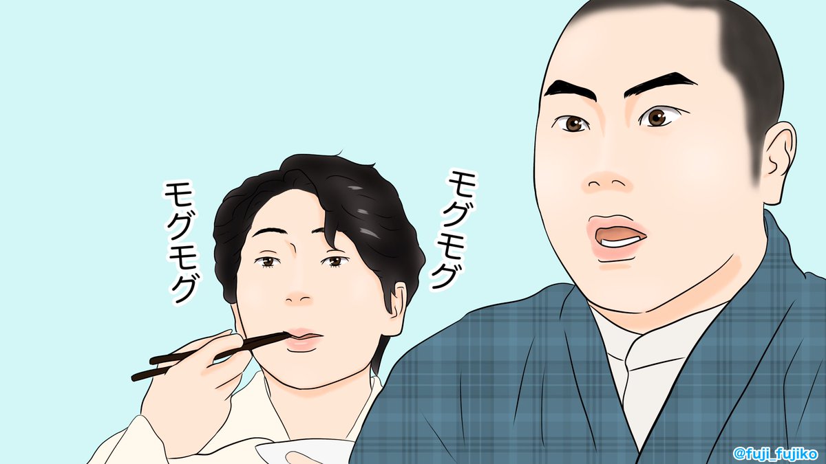 【第66回】
もはや古山家の一員かって位の勢いでひたすら食べる久志。(そして付き人と間違えられる)
#エール #絵ール #エール絵 #朝ドラエール 
