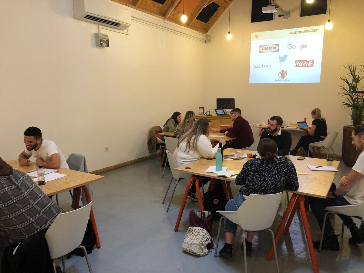 Agent_Academy's tweet photo. Introducing our first group of our new programme! 👏 

This morning the group are doing introductions, to get to know each other, and are learning all about values! 🙌 https://t.co/NfpyRc4rSi