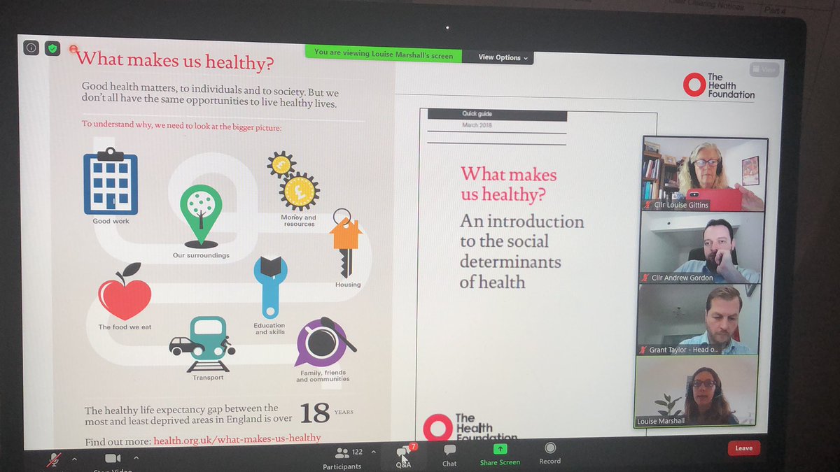weezegee's tweet photo. Now hearing from Louise Marshall from @HealthFdn on what makes us healthy #socialdeterminants #LGAHiAP @LGAWellbeing @LGAcomms https://t.co/zBI8w8JOHw