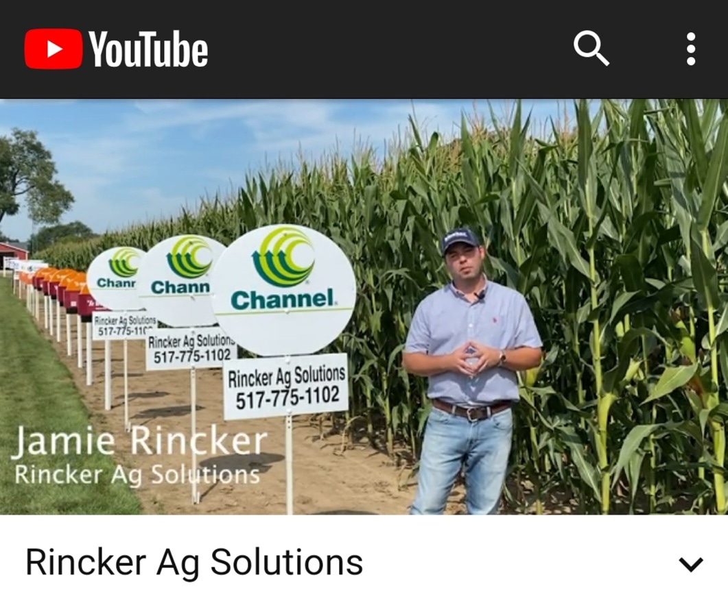 theAgroExpo's tweet photo. Here's the spotlight on Rincker Ag Solutions, located in St Johns! 

Jamie &amp; Sarina Rincker own and operate Rincker Ag Solutions, where they offer Channel seed, crop insurance, soil sampling, VR recommendations, and Kalmbach Feeds. https://t.co/trflb6zkXQ

@RinckerAg https://t.co/GYpAT3zOlf