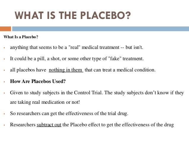 Placebo Definition Math What Is Placebo And Placebo Effect