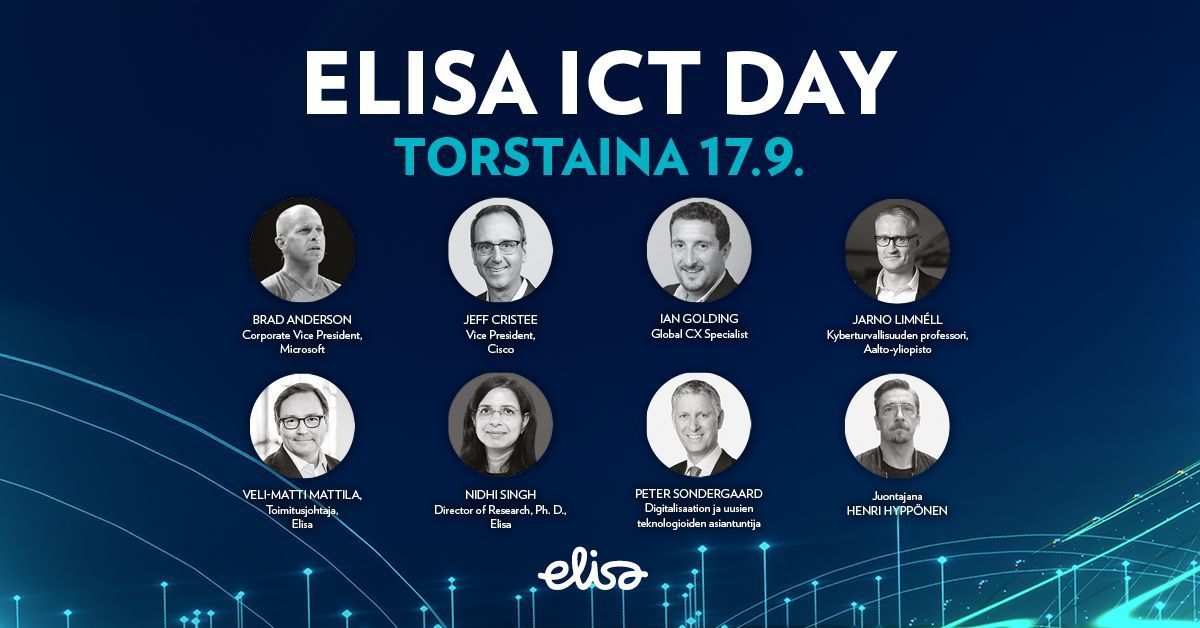 cxpafinland's tweet photo. Osallistu virtuaaliseen @ElisaOyj ICT Day -tapahtumaan 17.9. Kuulet mm. UK #asiakaskokemus guru @ijgolding ja asiakastarinoita digitransformaatiosta strategiseen asiakasdataan.
https://t.co/3bFZHkYr1V
#cxpafinland #elisadesign #iangolding #shirute #cx https://t.co/k5reVp8whs