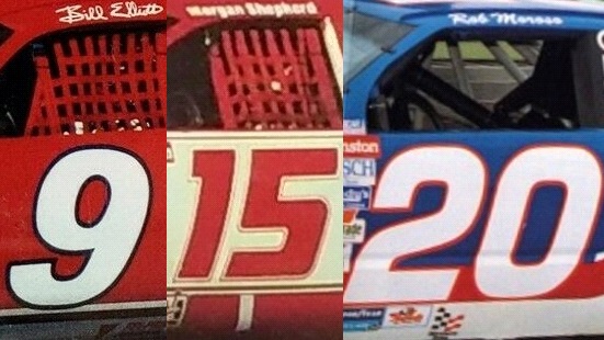 🏁 Today's NASCAR date is: Bill Elliott / Morgan Shepherd / Rob Moroso