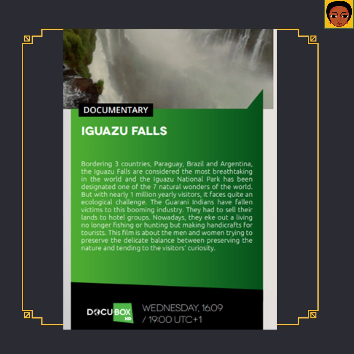 habeshaview's tweet image. What’s more important, preserving nature or to be a good host? What the impactful #LatinAmerican movie The Iguazu Falls. Today on #DocuBox. 19:00 (UTC+1)