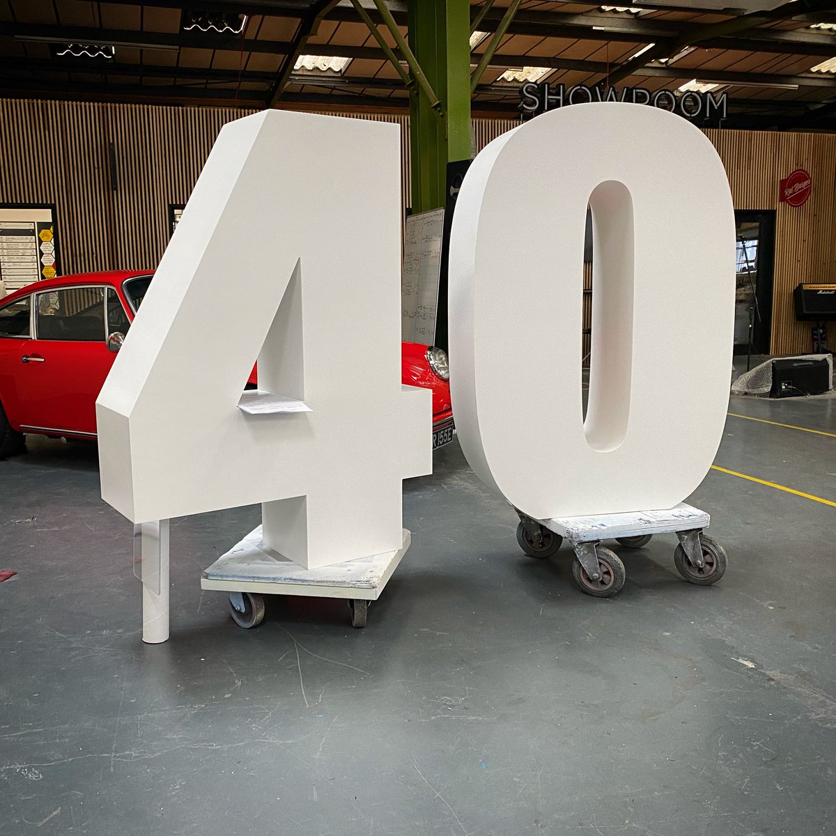 GoodwinDesign's tweet photo. Some giant numbers we made for a client a couple of weeks ago. All made by hand in our London workshop. #signswithsoul https://t.co/Cn8mixS9EE