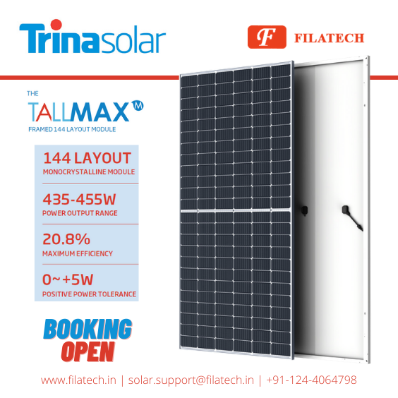 filatechindia's tweet photo. #BookingOpen for Trina Solar #445Wp Mono PV Modules.
#Bloomberg #Tier1 is just a call away. Hurry up!!
For Details visit: https://t.co/eggmJjjbNC
Contact Us: Email: solar.support@filatech.in, Ph: +91-124-4064798
#TrinaSolar #FilatechAdvantage #RenewableEnergy #Filatech https://t.co/921T6OhZeB