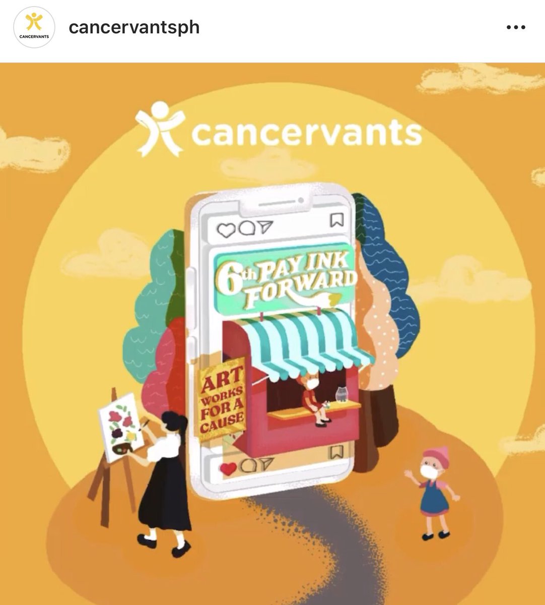 cancervantsph's tweet photo. It’s Pay Ink Forward season again! ✨

If you are a struggling artist in this time of pandemic, we encourage you to submit an artwork so we can post it for selling! 70% goes to you, and 30% goes to the needs of kids with cancer.

Just sign-up here: https://t.co/8498tLy370 ♥️ https://t.co/vp3eEy5pKN