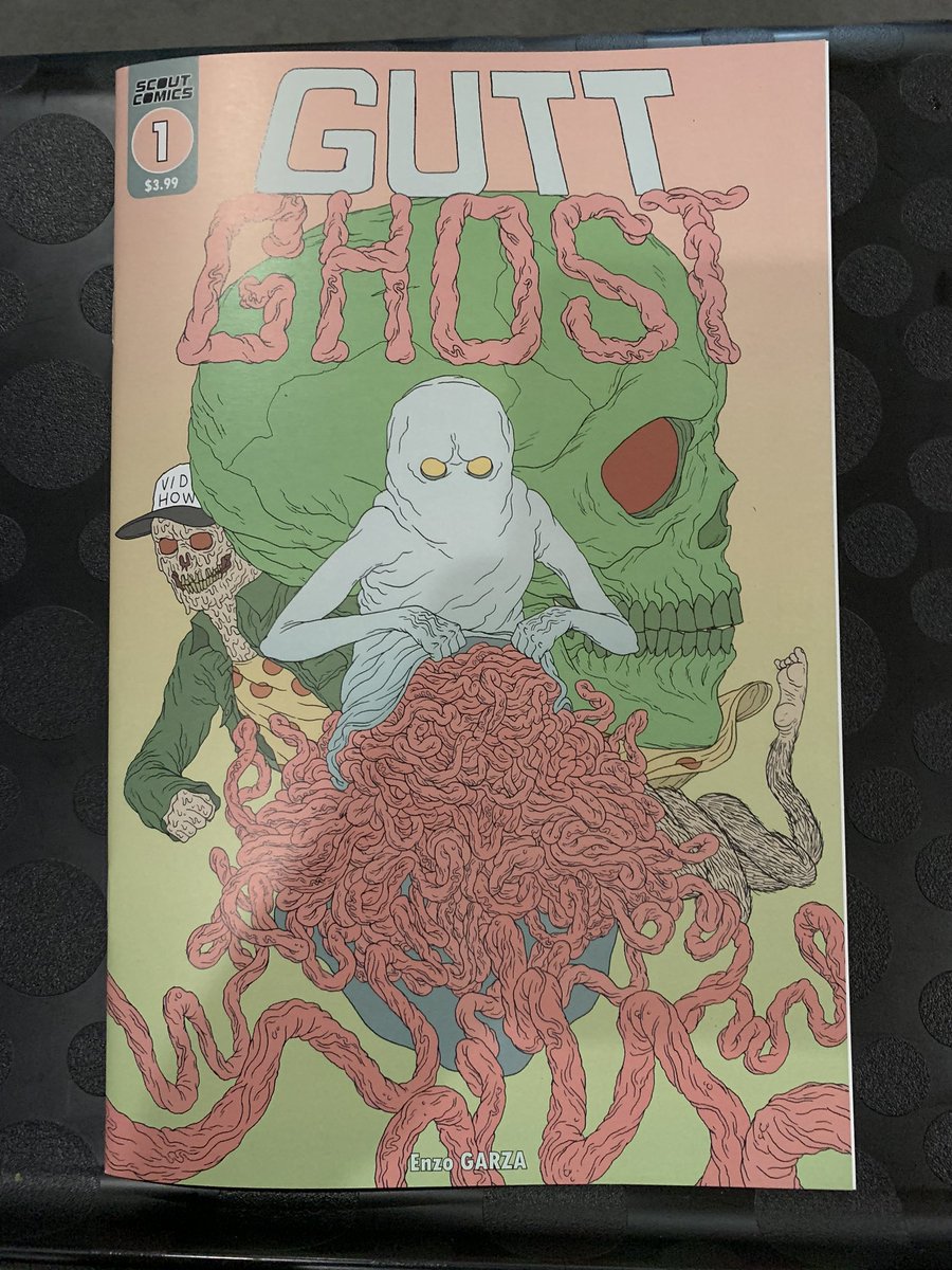 GinAndSomething's tweet photo. Guess I could attempt to catch up on my TBR stack... A Thread!
#GuttGhost should’ve been the first comic book I popped open for a cure from the Cult of Gutt Icon themself, THE Gutt Ghost! Thank you @EnzoGarza @ScoutComics!!! https://t.co/vJ544sg4Uv