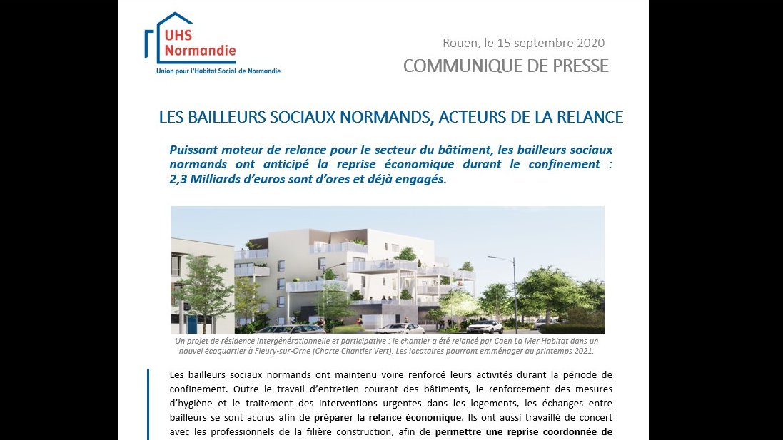 Puissant moteur de relance pour le secteur du #bâtiment, les #bailleurs sociaux normands ont anticipé la #reprise économique durant le confinement: 2,3 Milliards d’euros sont d’ores et déjà engagés. uhs-normandie.org/ressources-pub…
#unionhlm #relance #logementsocial #transitionenergetique