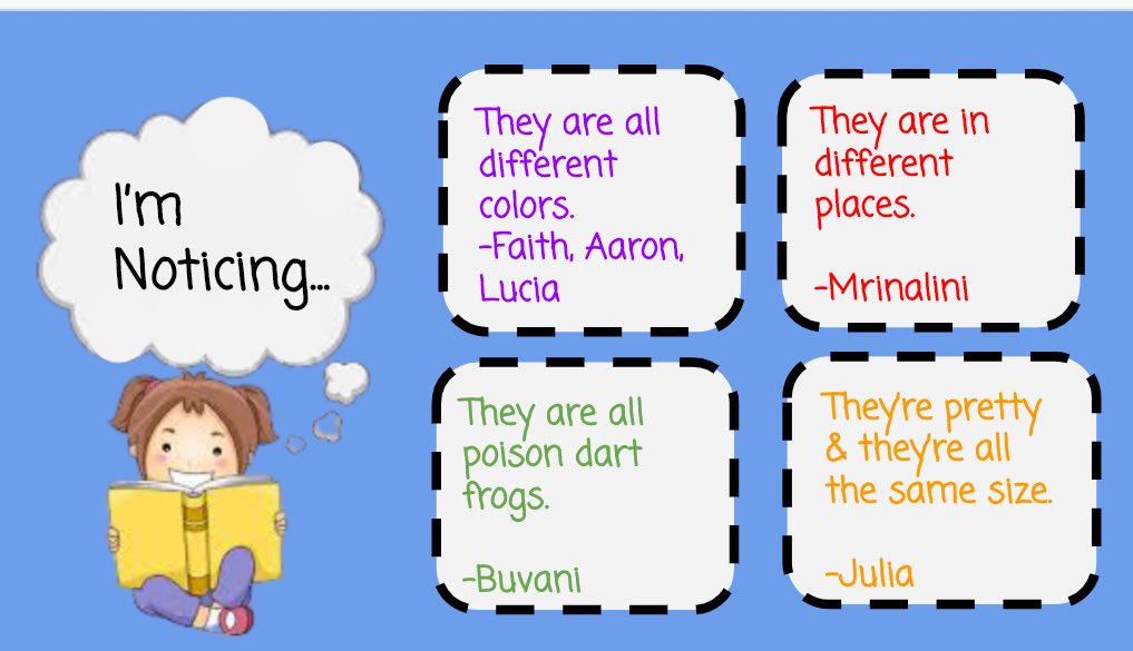 In literacy today we were having meaningful conversations about what we were noticing & what we were wondering about different pictures to get our minds thinking before reading a new informational text! #firstgrade #literacy #meaningfulconversations @BrentwoodMESE @wcpssmagnets