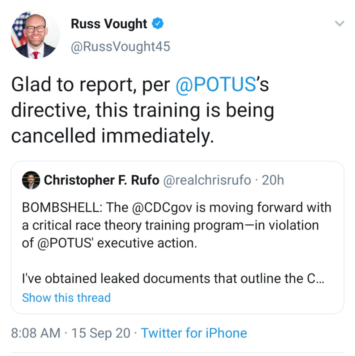 realchrisrufo's tweet image. BREAKING: We shut them down.
But we must go further. There must be consequences for the federal employees who brazenly violated a presidential order. If there is no action from @CDCDirector in the next 72 hours, I will begin releasing the names of those involved.
Swords up! ⚔️