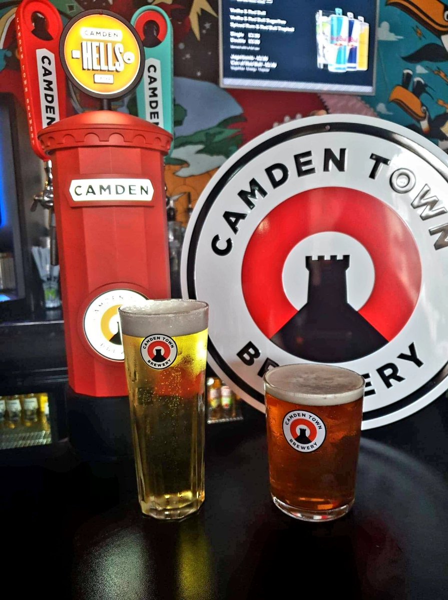 Hells bells.... We've now got @CamdenBrewery on tap! Pop in for a pint of Camden Hells or Camden IPA