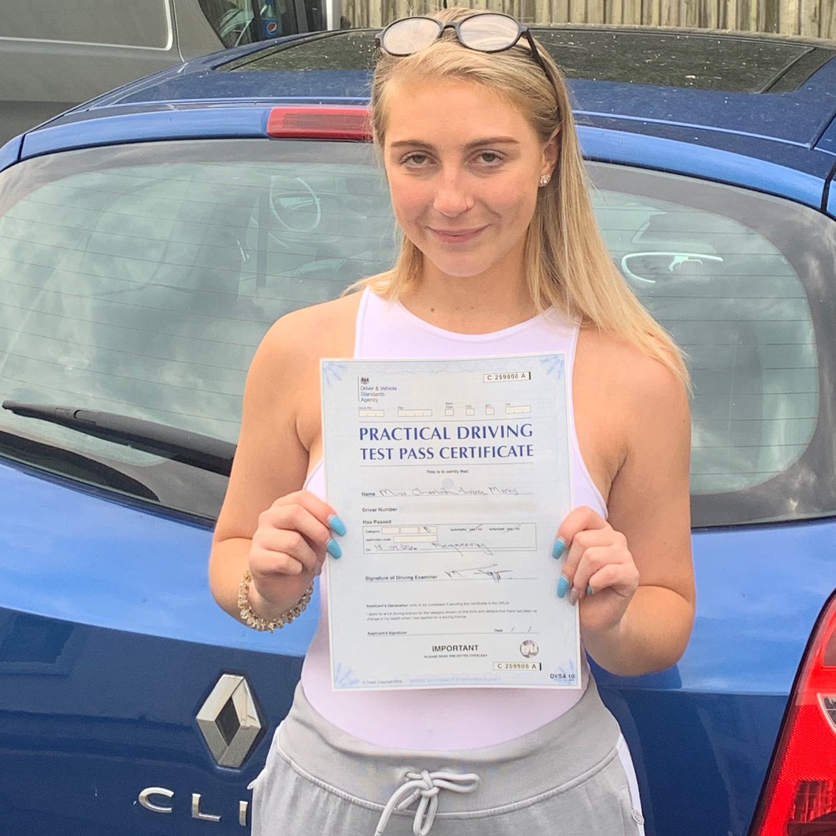A_Grade_som's tweet photo. Congratulations to Charlotte Morris on passing her driving test 1st time at Abergavenny Test Centre this afternoon. Well done Charlotte, you’ve made the grade :D #makingthegrade #A_Grade_som #happylicenceday #drivinglessonsabercarn https://t.co/0aA9qUZlk4