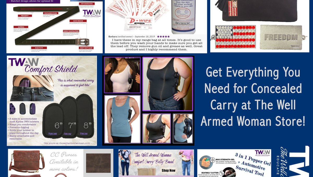 WellArmedWoman's tweet photo. Check out The Well Armed Woman store for online courses, holsters, CC purses, non-lethal self-defense tools, jewelry, books, and more!
See all we have to offer:
https://t.co/dt9z2AAqJI
#holstersforwomen #ccpurses #selfdefensetools #bellyband #IWB #OWB #gunbelt https://t.co/qCYadlPily