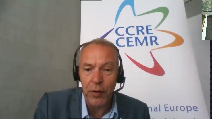 uclg_org's tweet photo. Our SG @UCLG_Saiz took part in the 1st #PFDvirtual w/ @CCRECEMR @CLGF_News @UCLGAfrica @uclgaspac & @AIMFrancophones including a direct dialogue w/ @KoenDoens. @UCLG_Saiz highlighted the importance of supporting public services, local democracy & the dvpmt of a new set of rights https://t.co/cRQiUYyb0b