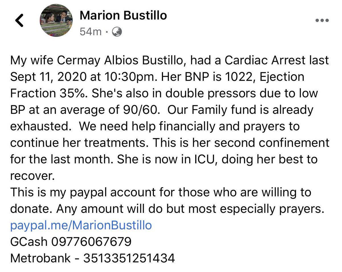 Zeke8Infinite's tweet photo. My former Gen Math teacher in SHS and his family is in need of help. For those who are willing to donate please see the attached photos for more details. Please RT!!! https://t.co/XfavRl2x5w