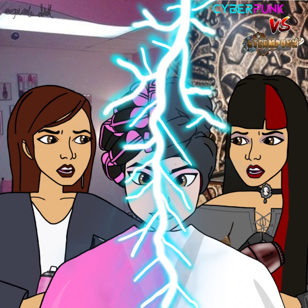 Soleil_D_W's tweet photo. Happy 21st Callie 🎂
#cyberpunk #steampunk #cyberpunkvssteampunk #episode #episodeedits #episodeart #episodeinteractive #episodeink #episodeinkstyle #episodecommunity #noticemeepisode #noticemeepi #happybirthdaylittlesister https://t.co/xMvGIuqAKl
