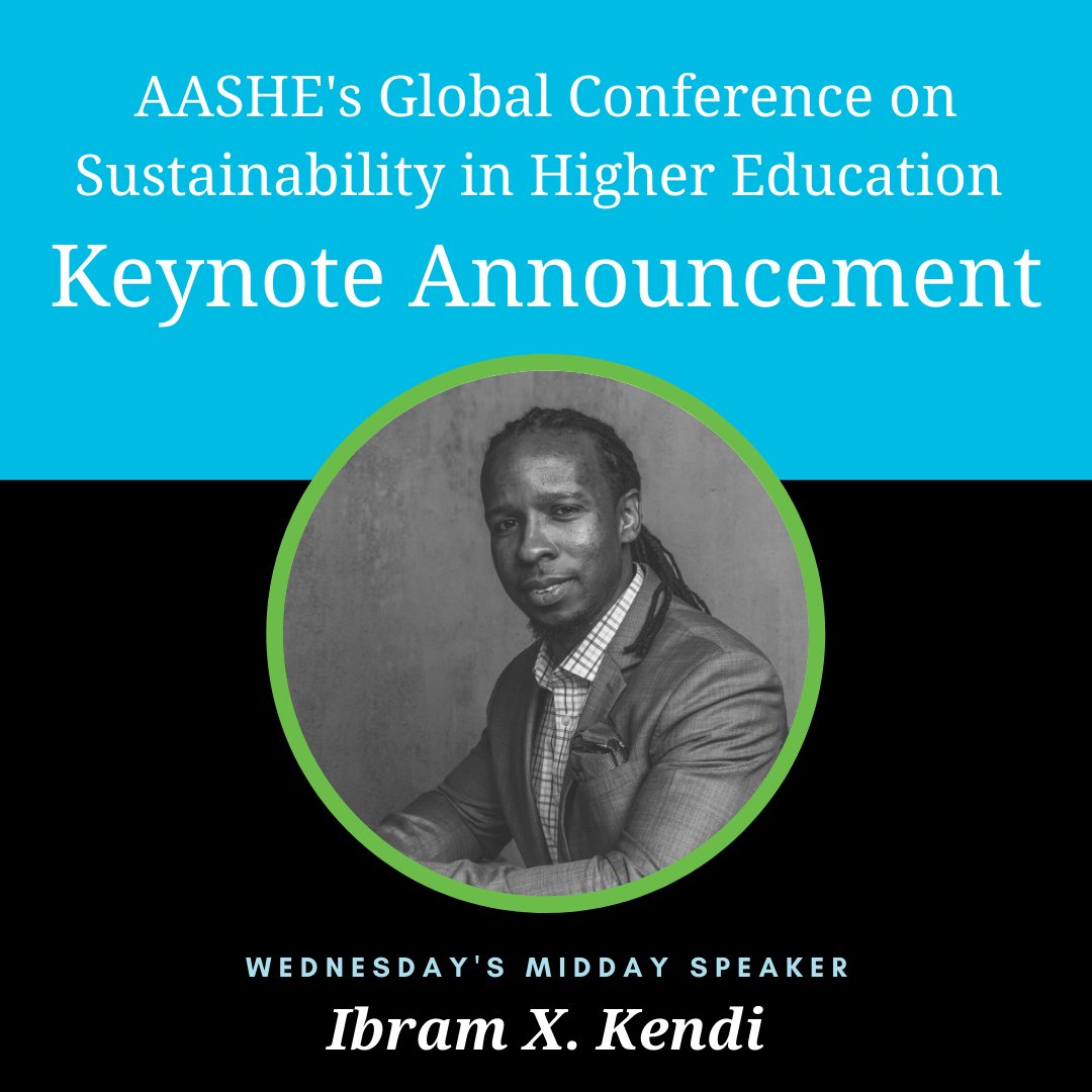 AASHENews's tweet image. We are excited to share that @DrIbram will be the Wednesday, Oct. 21 midday keynote speaker for AASHE's #GCSHE! Register to join us: cvent.com/events/global-… Use code BACKTOSCHOOL and save $25 on standard registration by 9/25.
