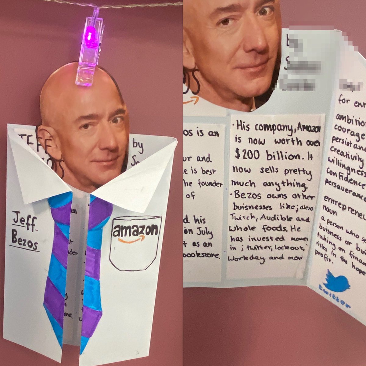 MrsTEHS's tweet photo. Some super work from #S3bused @EarlstonHighSch on their recent project on entrepreneurs #bizedehs #teamearlston https://t.co/rXsPYTgQDD