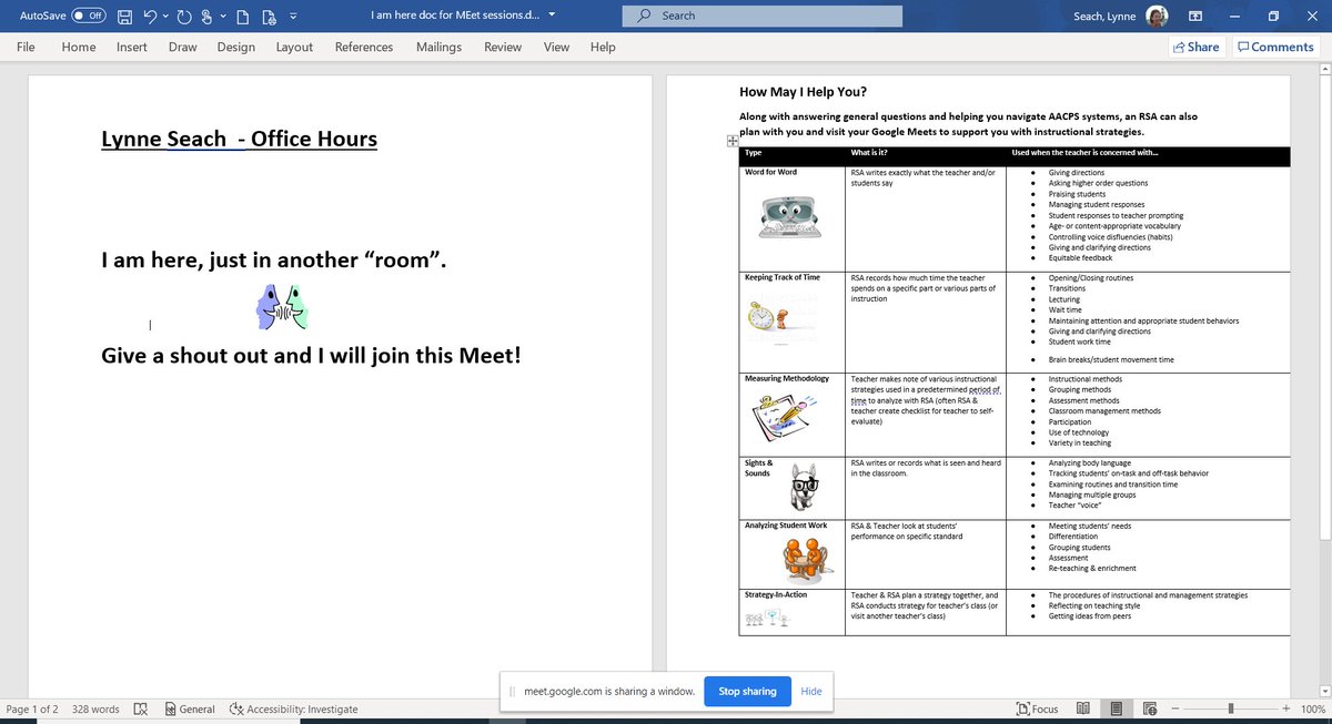 My new Right Start office hours "door sign"! #multitasking #2020meetings <a href="/AACPSRIGHTSTART/">AACPSRightStart</a> #AACPSAwesome <a href="/AnnapMSAACPS/">Annapolis Middle School</a>