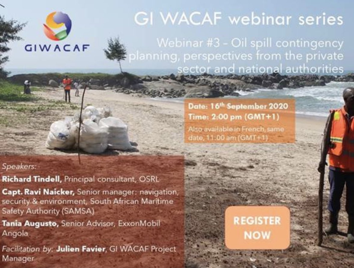 IMOHQ's tweet photo. Very timely webinar tomorrow, on Oil spill contingency planning, perspectives from the private sector and national authorities. Register here: https://t.co/84boJPq2X5 #GIWACAF #OilSpillContingency https://t.co/fypQbuphJG