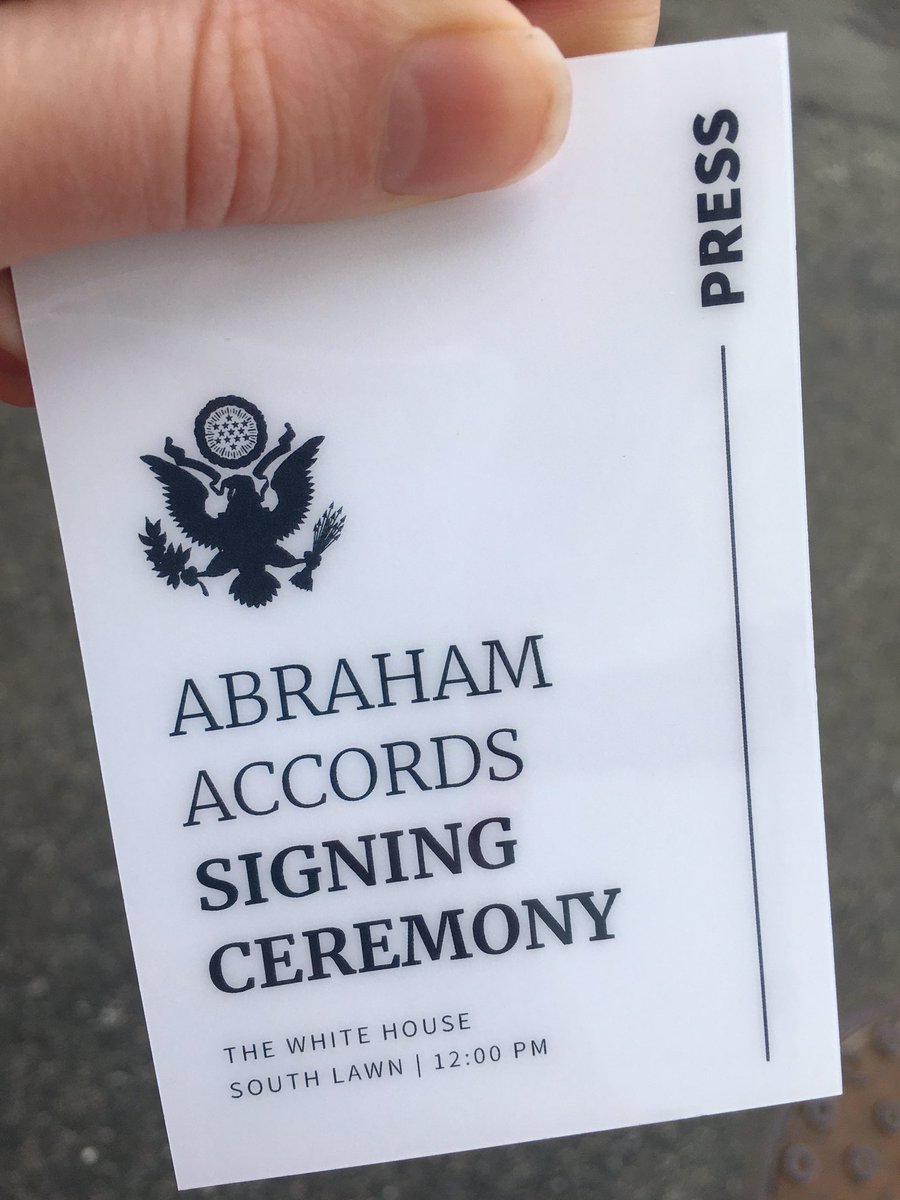 History is being recorded today — HOPE for the future.  #AbrahamAccords PEACE https://twitter.com/carriesheffield/status/1305892693147607046?s=20