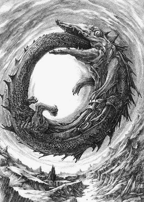 yetthecat1's tweet photo. Ouroboros vs Antizionist: the reverse Ouroboros. https://t.co/JBX1MPnX0e