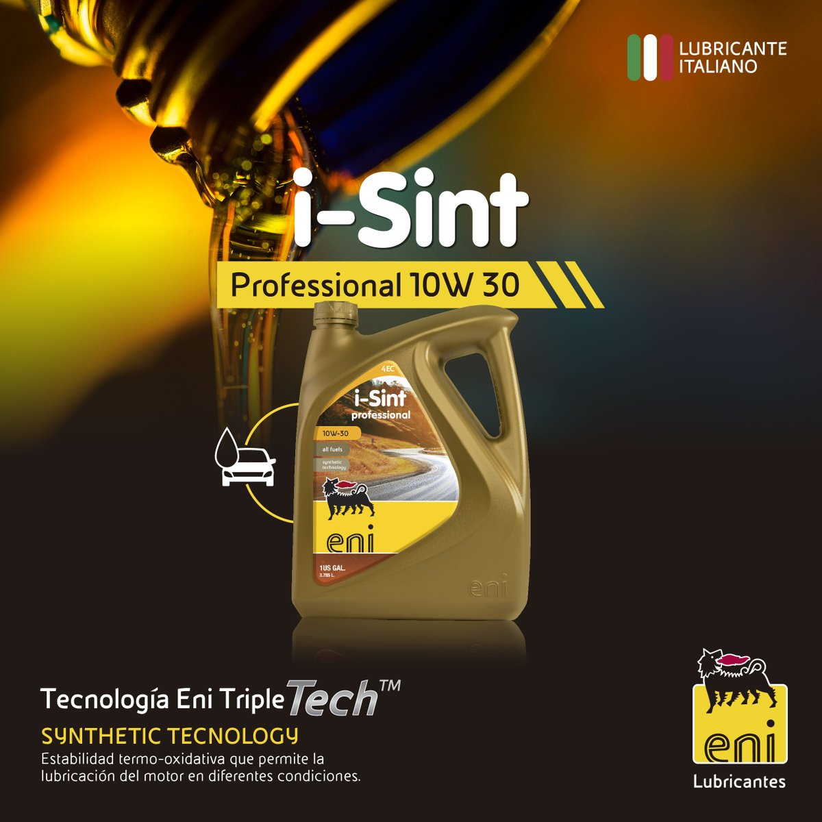enilubricantes's tweet photo. #Eni i-Sint professional 10W-30 4EC posee excelentes propiedades detergentes y dispersantes que minimizan la formación de depósitos en los componentes del motor.
Cotiza por WhatsApp: https://t.co/Ph4f3qhvpy
#Eni #Lubricantes #iSint https://t.co/SmZKLSizHz