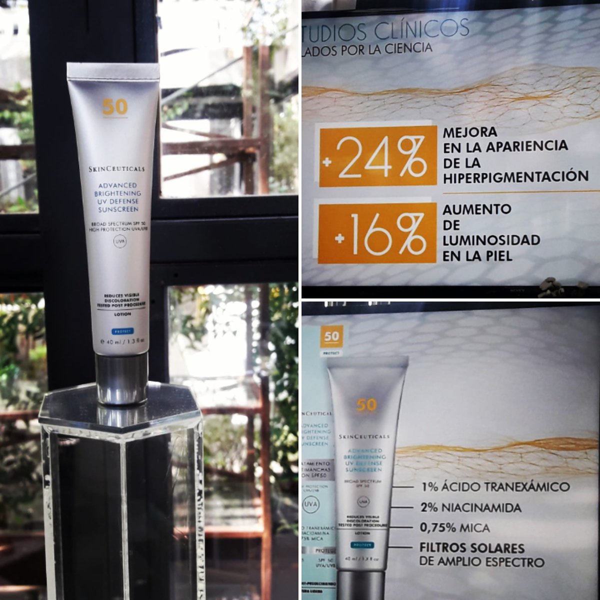 AnaFombe's tweet photo. ¿Sabías que 1 de cada 2 #mujeres tiene manchas solares? Con #AdvancedBrightening de @SkinceuticalsES puedes corregirlas y a la vez prevenirlas gracias a su protección UV spf50. Su fórmula ligera te dará un aspecto luminoso. #belleza #postverano #fotoprotección https://t.co/zR8gkaZ8lX
