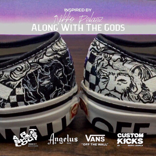 marsdevyl's tweet photo. Greek by design, Filipino by heart 🇵🇭

This design is inspired by Philippines’ one and only Sir Nikko Pelaez who won the Vans Asia Custom Culture 2018 competition. This vintage-look Greek Mythology is a timeless and iconic style of Sir Nikko.

Materials used from @AngelusDirect https://t.co/GGM9nVNnHZ