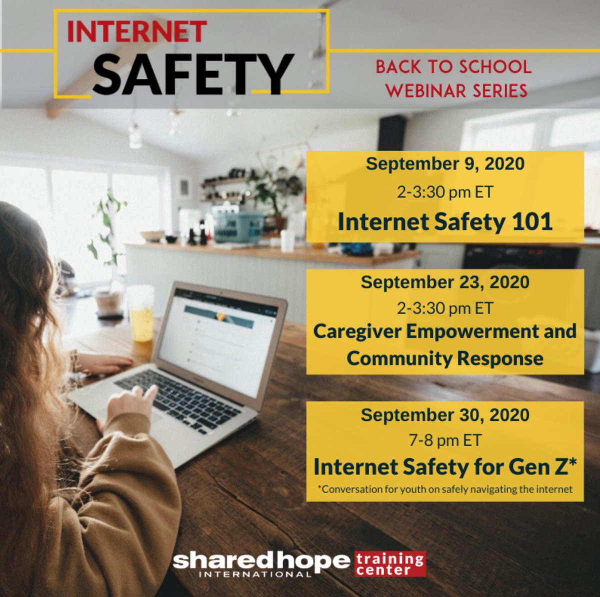 POP_PROGRAM's tweet photo. Tune in to hear Lisa Hansen, Education Director for Power Over Predators, and Jerry Peyton, founder of Sold No More present how to keep kids safe in this online world on September 23rd with @SharedHope @barktechco Register today for this free webinar. https://t.co/4P7j01VQ4T https://t.co/xjF3gcVVWh