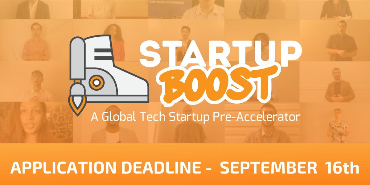FoundersBoost's tweet photo. Tomorrow (09/16) is our Fall application deadline!

Apply now to join our  6 week remote #PreAccelerator programs to to prepare your startup for #Accelerators, #Investment and #Revenue generation. 

Apply at https://t.co/TNuBb4WHjX

#StartupBoost https://t.co/Kz4sFesZeM