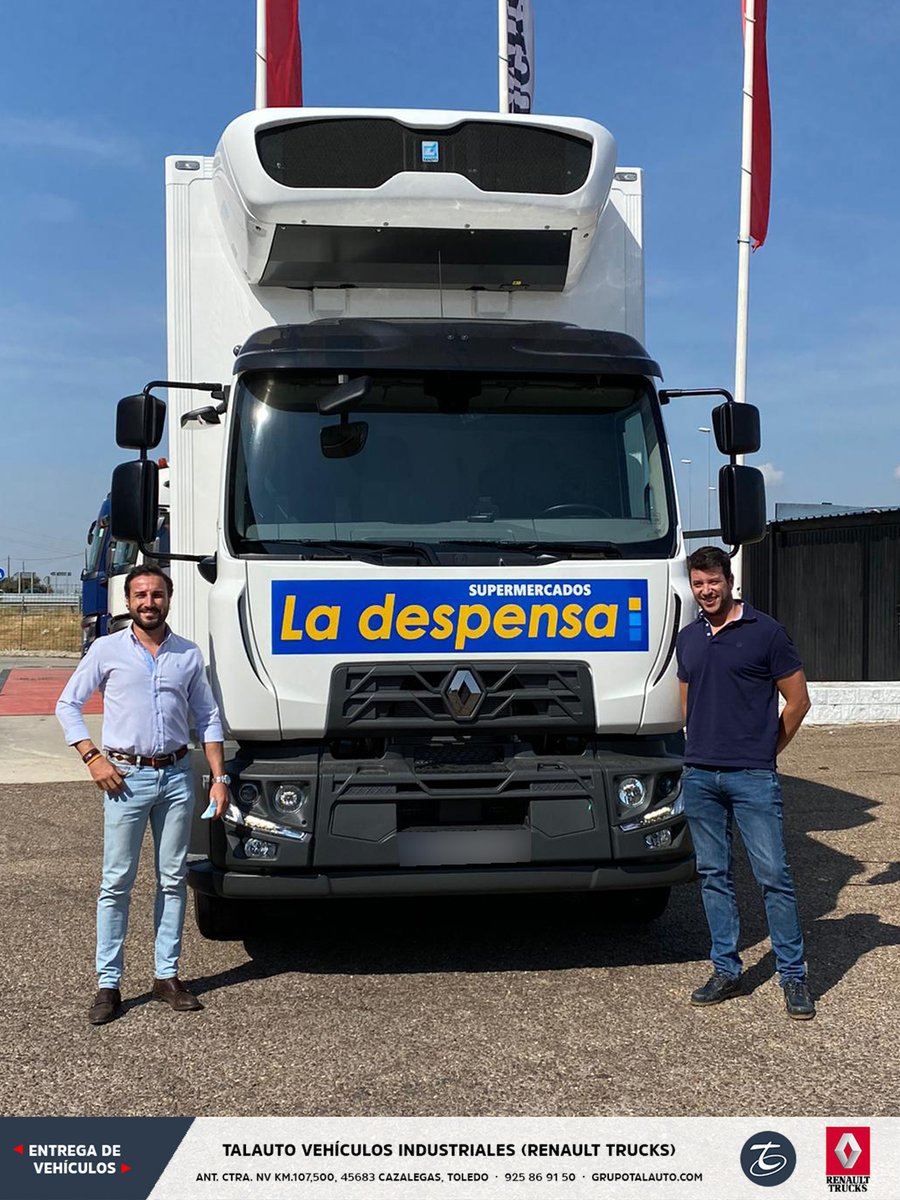 TalautoVI's tweet image. Otra nueva de un RENAULT D18 HIGH R4X2 280E6 a nuestro cliente ECOMORA. Gracias por confiar en #TalautoVehículosIndustriales 🚛 😉 ¡Que disfrutéis mucho!

#RenaultTrucks #GrupoTalauto #VehículosIndustriales