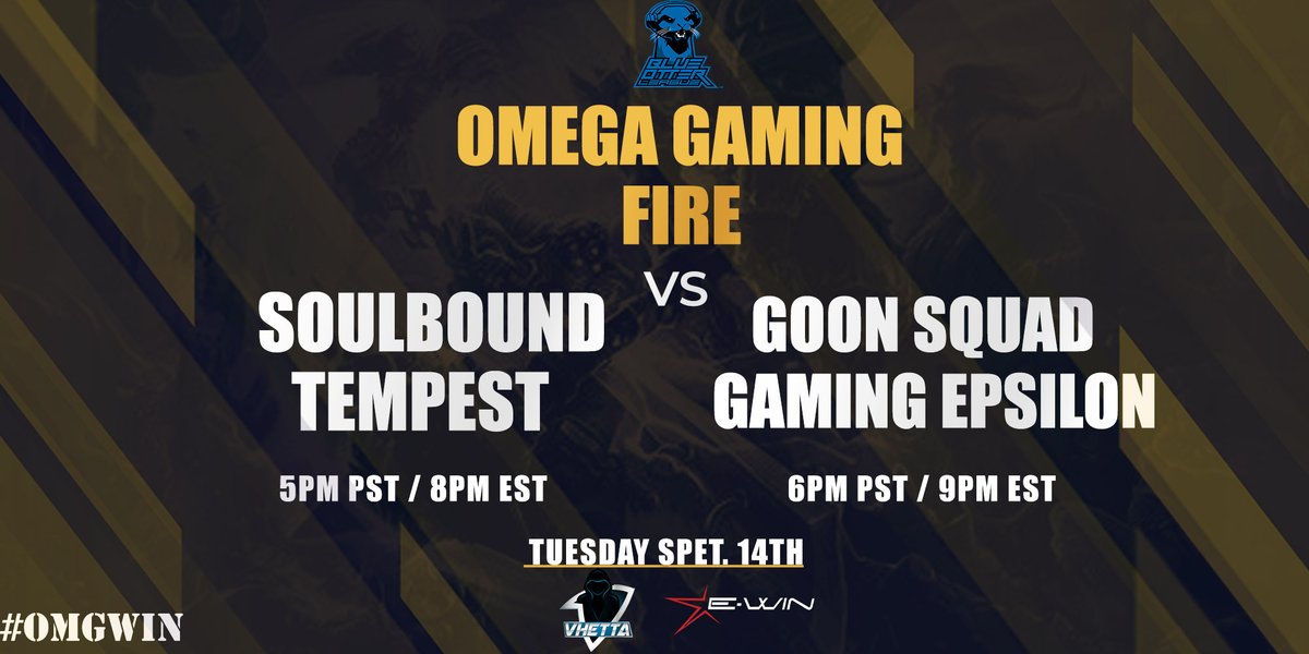 OmegaEsportsL's tweet photo. Omega Gaming Fire is playing on stream tonight in week 5 of BOL Plat tonight. They will be taking on @SoulBoundgg Tempest at 8pm est and Goon Squad Gaming Epsilon at 9pm EST. Make sure not to miss it! #OMGWIN

Casted by @Roodood1 and @RandomMCaster 

on: https://t.co/YxDYTYyE9A https://t.co/lT4RqUV0MN