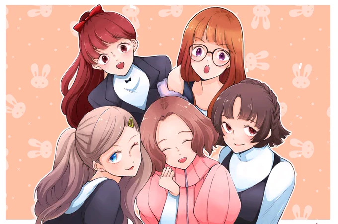 過ぎちゃったけどペルソナ5 発売4周年おめでとう〜〜!!過去絵。 