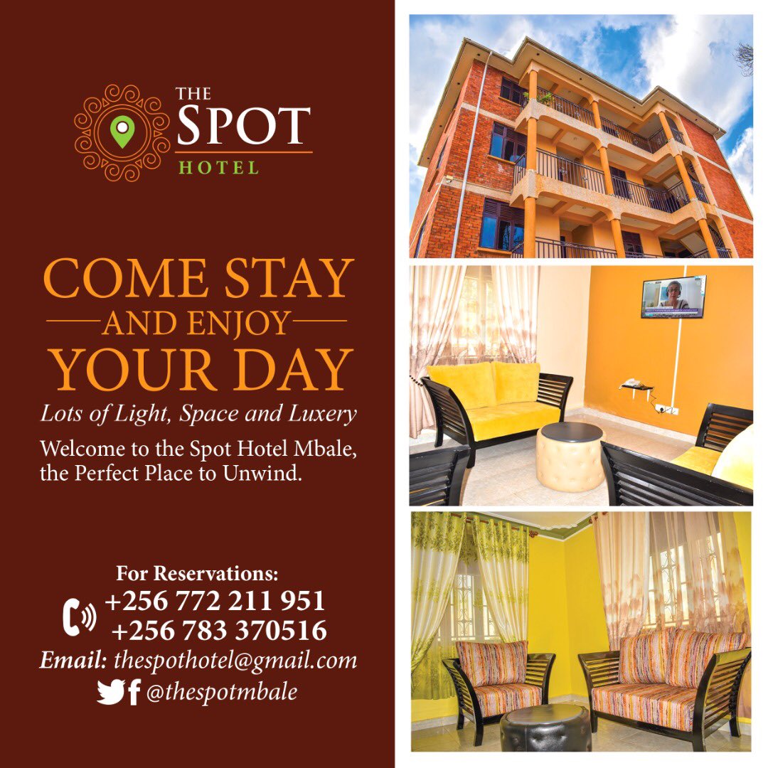 thespotmbale's tweet photo. We are your perfect place to unwind. Visit us today and discover the difference. #thespot #unwind #accomodation #MbaleCity #staysafe #wearamask https://t.co/E1HzELZEpf