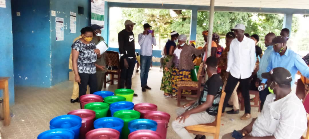 on_mining's tweet photo. Women on mining and Extractives with support from GIZ embark in Vivid 19 community sentization in Kono District. At Nimiyama Chiefdom https://t.co/j8JhUTBaOP