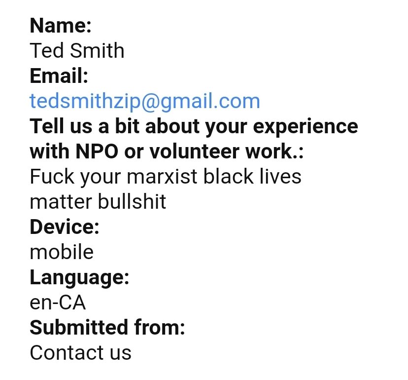 The monthly hate emails and death threats I receive from Trump supporters are reminders of why we're marching.  #BLM