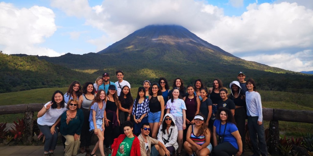 aifscustomized's tweet photo. This #TravelTuesday we've chosen a photo of a @PCCLancer Field Biology & Environmental Studies group in front of the incredible Arenal Volcano and Lava Fields, Jan 2019. We look forward to welcoming #facultyled groups back to Costa Rica as soon as it is safe to do so! https://t.co/x1fkVVOwaY