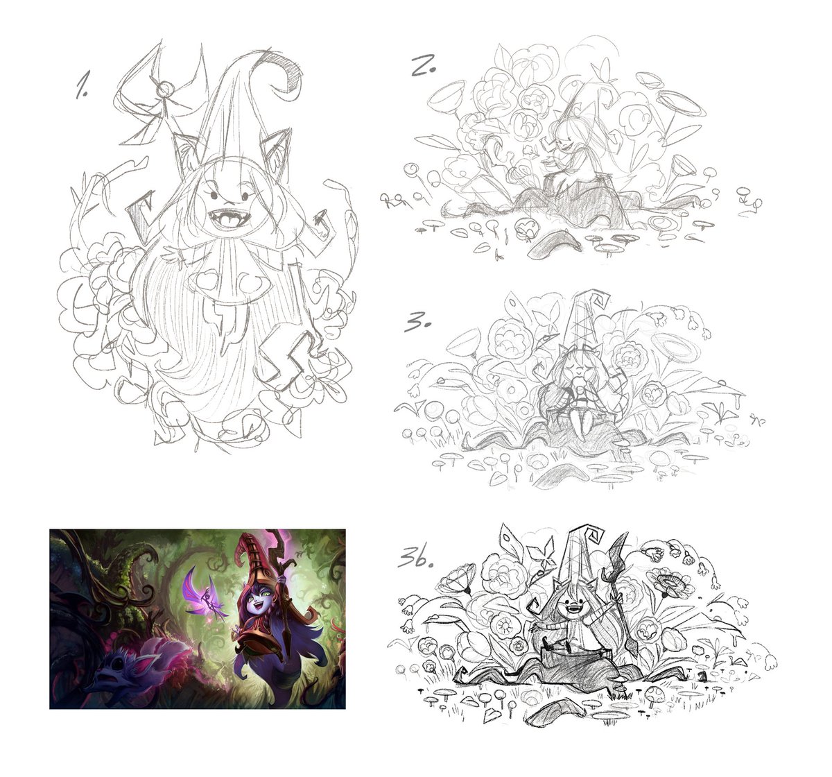 oh the honor (and fun!!!) of giving my twist to such a beloved league character!
thanks @RuneterraBrasil for the opportunity!!! and here are some extra sketches, which i may or may not have drawn while listening to lulu's laugh on loop.