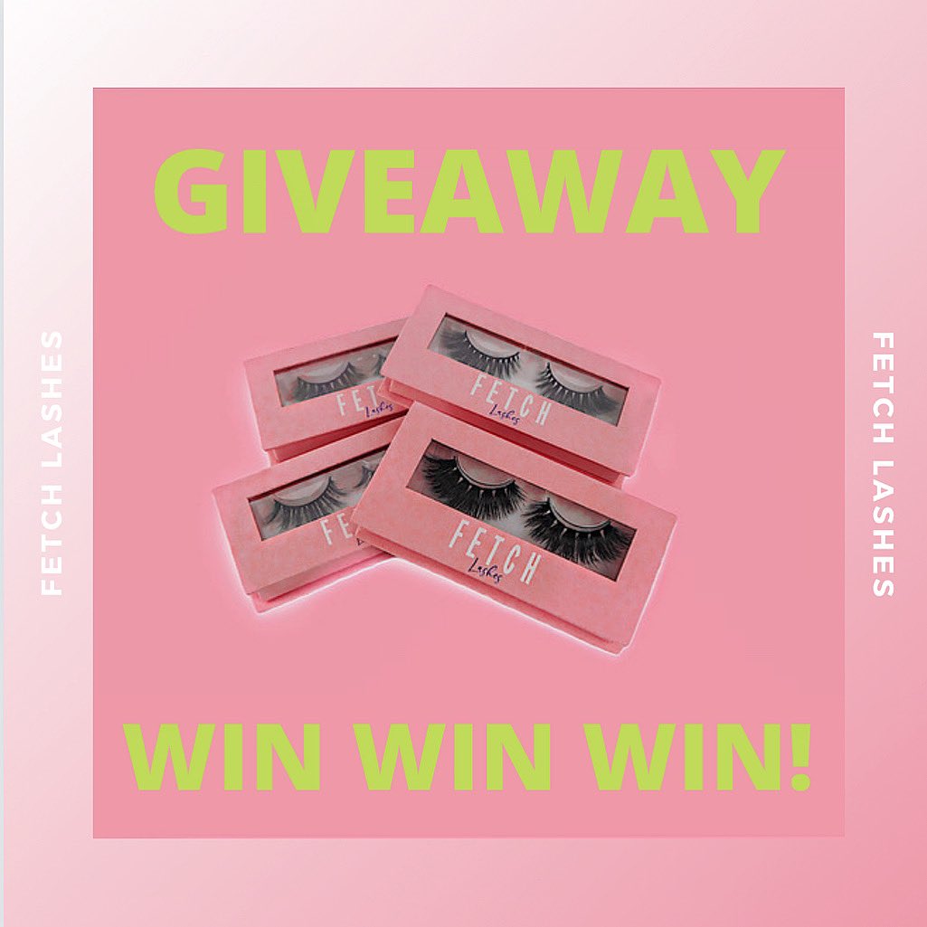 FetchLashes's tweet photo. ✨GIVEAWAY TIME!!!✨
Before the launch of FETCH lashes, I want to give one of you the chance to win 1x each set that we currently sell (4 different styles)

Rules are below: 
🌸 Must be following Fetch Lashes
🌸 Retweet this post
🌸 Tag 3 besties in the comments https://t.co/akKGC73tKW