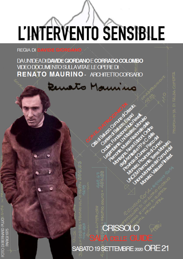 EspaciOccitan's tweet photo. Sabato 19/9 h 21 a #Crissolo documentario “L’intervento sensibile” di Davide Giordano e Corrado Colombo, dedicato a Renato Maurino "architetto corsaro" e #occitano. Serata a ingresso libero con Paolo Bovo, @regis_daniele, #AlbertoGedda. Fieri di averlo patrocinato! https://t.co/xz9LdGk6J8