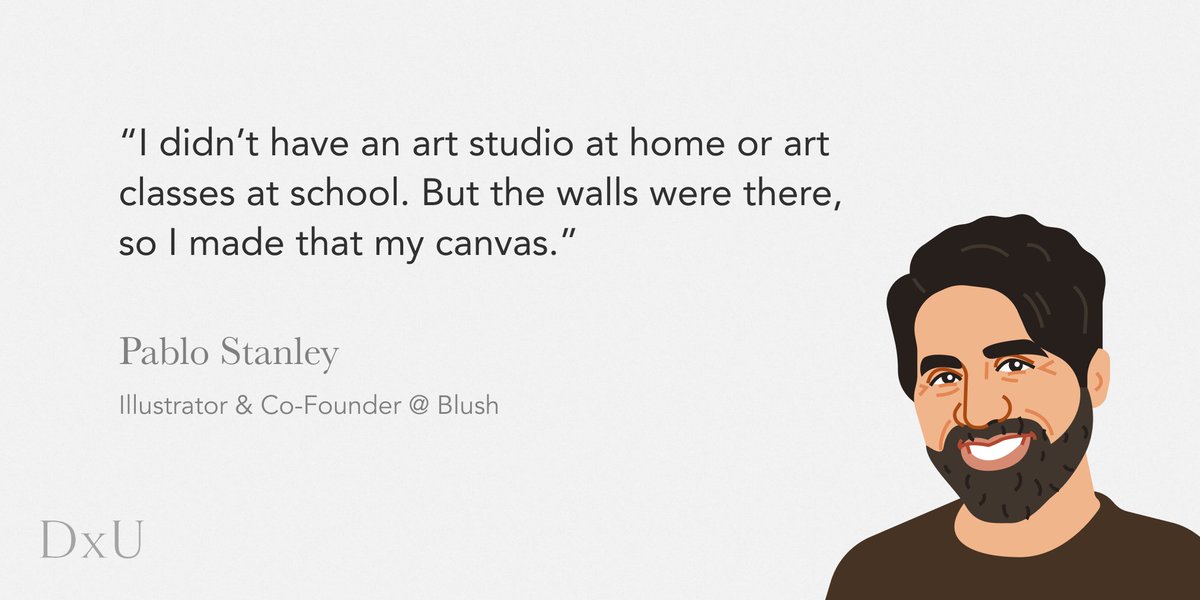 design_x_us's tweet photo. Curious about @pablostanley 's origins as an artist? Check out our interview with him at https://t.co/GBpa5Di5YB
#design #designer #designerstories #designxus #illustrator #illustrations #comics #cofounder #latinx #latinxdesigners #latinxswhodesign #blush #designcommunity https://t.co/nP5OhD75hA